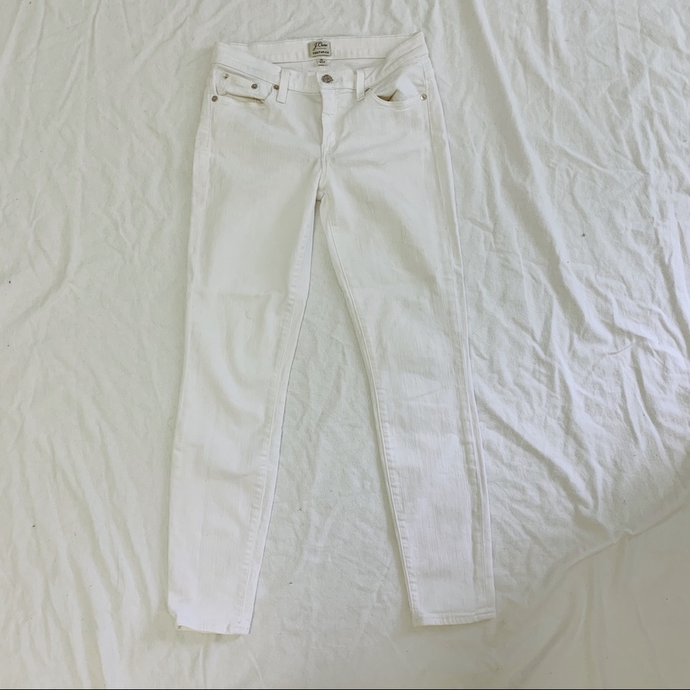 J. Crew White Toothpick Jean